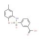 3-(2-Bromo-5-methyl-phenylsulfamoyl)-benzoic acid - chemical structure image