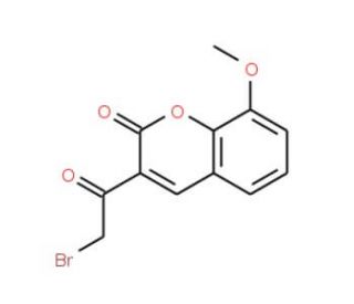 3-(2-Bromo-acetyl)-8-methoxy-chromen-2-one (CAS 106578-18-1) - chemical structure image