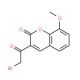 3-(2-Bromo-acetyl)-8-methoxy-chromen-2-one (CAS 106578-18-1) - chemical structure image