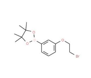 3-(2-Bromoethoxy)phenylboronic acid, pinacol ester (CAS 1073353-91-9) - chemical structure image