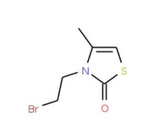 3-(2-bromoethyl)-4-methyl-1,3-thiazol-2(3H)-one - chemical structure image