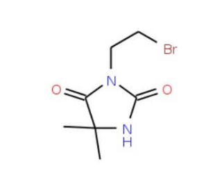 3-(2-bromoethyl)-5,5-dimethylimidazolidine-2,4-dione - chemical structure image