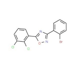 3-(2-Bromophenyl)-5-(2,3-dichlorophenyl)-1,2,4-oxadiazole (CAS 1065074-34-1) - chemical structure image