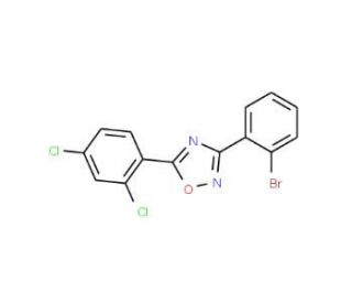 3-(2-Bromophenyl)-5-(2,4-dichlorophenyl)-1,2,4-oxadiazole (CAS 1000339-26-3) - chemical structure image