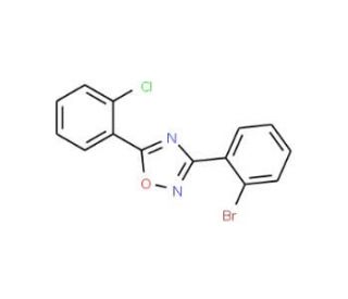 3-(2-Bromophenyl)-5-(2-chlorophenyl)-1,2,4-oxadiazole (CAS 1000339-28-5) - chemical structure image