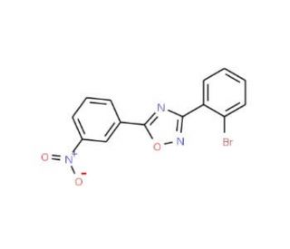 3-(2-Bromophenyl)-5-(3-nitrophenyl)-1,2,4-oxadiazole (CAS 1000339-27-4) - chemical structure image
