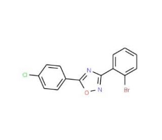 3-(2-Bromophenyl)-5-(4-chlorophenyl)-1,2,4-oxadiazole (CAS 425373-64-4) - chemical structure image