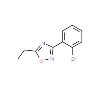 3-(2-Bromophenyl)-5-ethyl-1,2,4-oxadiazole (CAS 1072944-70-7) - chemical structure image