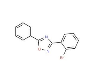 3-(2-Bromophenyl)-5-phenyl-1,2,4-oxadiazole (CAS 827332-78-5) - chemical structure image