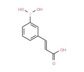 3-(2-Carboxyvinyl)benzeneboronic acid (CAS 216144-91-1) - chemical structure image