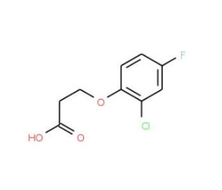 3-(2-chloro-4-fluorophenoxy)propanoic acid - chemical structure image