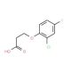 3-(2-chloro-4-fluorophenoxy)propanoic acid - chemical structure image