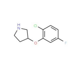 3-(2-Chloro-5-fluorophenoxy)pyrrolidine - chemical structure image