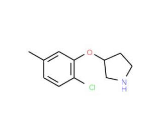 3-(2-Chloro-5-methylphenoxy)pyrrolidine - chemical structure image