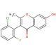 3-(2-Chloro-6-fluoro-phenyl)-7-hydroxy-2-methyl-chromen-4-one - chemical structure image