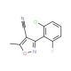 3-(2-Chloro-6-fluorophenyl)-5-methylisoxazole-4-carbonitrile (CAS 175204-41-8) - chemical structure image