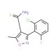 3-(2-Chloro-6-fluorophenyl)-5-methylisoxazole-4-thiocarboxamide (CAS 175204-42-9) - chemical structure image