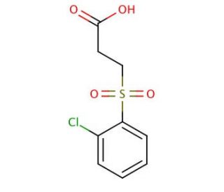 3-(2-Chloro-benzenesulfonyl)-propionic acid - chemical structure image