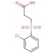 3-(2-Chloro-benzenesulfonyl)-propionic acid - chemical structure image