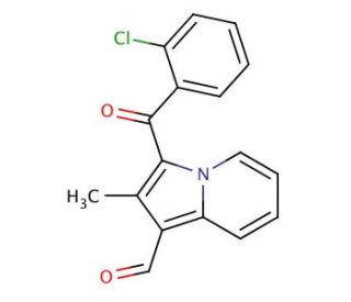 3-(2-Chloro-benzoyl)-2-methyl-indolizine-1-carbaldehyde - chemical structure image