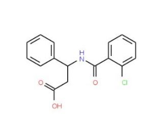 3-(2-Chloro-benzoylamino)-3-phenyl-propionic acid - chemical structure image