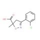 3-(2-Chloro-phenyl)-5-methyl-4,5-dihydro-isoxazole-5-carboxylic acid - chemical structure image