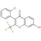 3-(2-Chloro-phenyl)-7-hydroxy-2-trifluoromethyl-chromen-4-one - chemical structure image