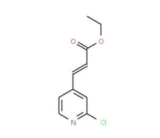 3-(2-Chloro-pyridin-4-yl)-acrylic acidethyl ester (CAS 551950-41-5) - chemical structure image