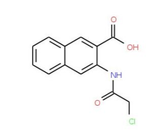 3-(2-chloroacetamido)naphthalene-2-carboxylic acid - chemical structure image