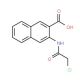 3-(2-chloroacetamido)naphthalene-2-carboxylic acid - chemical structure image