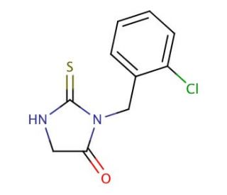 3-(2-chlorobenzyl)-2-mercapto-3,5-dihydro-4H-imidazol-4-one - chemical structure image
