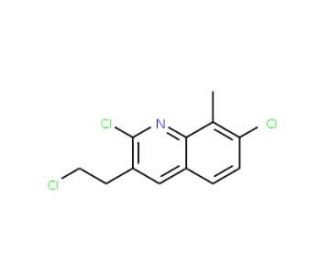 3-(2-Chloroethyl)-2,7-dichloro-8-methylquinoline (CAS 948291-91-6) - chemical structure image