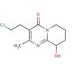 3-(2-Chloroethyl)-6,7,8,9-tetrahydro-9-hydroxy-2-methyl-4H-pyrido[1,2-a]pyrimidin-4-one (CAS 130049-82-0) - chemical structur