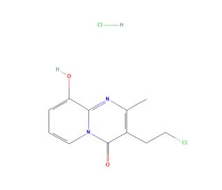 3-(2-Chloroethyl)-9-hydroxy-2-methyl-4H-Pyrido[1,2-a]pyrimidin-4-one Hydrochloride (CAS 849727-62-4) - chemical structure ima