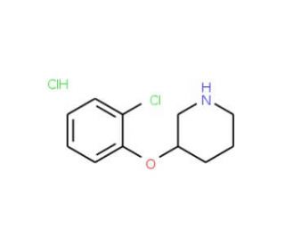 3-(2-Chlorophenoxy)piperidine hydrochloride - chemical structure image