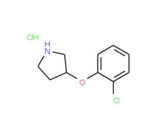 3-(2-Chlorophenoxy)pyrrolidine hydrochloride - chemical structure image