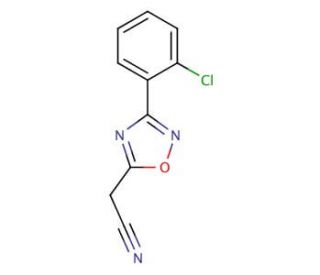 [3-(2-chlorophenyl)-1,2,4-oxadiazol-5-yl]acetonitrile - chemical structure image