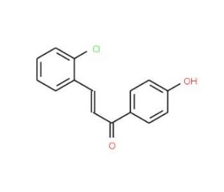 3-(2-Chlorophenyl)-1-(4-hydroxyphenyl)-2-propen-1-one (CAS 5424-02-2) - chemical structure image
