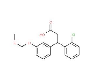 3-(2-Chlorophenyl)-3-[3-(methoxymethoxy)phenyl]-propanoic acid - chemical structure image