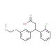 3-(2-Chlorophenyl)-3-[3-(methoxymethoxy)phenyl]-propanoic acid - chemical structure image