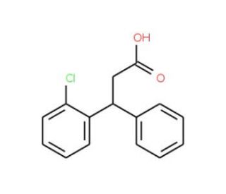 3-(2-Chlorophenyl)-3-phenylpropanoic acid - chemical structure image