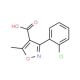 3-(2-Chlorophenyl)-5-methylisoxazole-4-carboxylic acid (CAS 23598-72-3) - chemical structure image