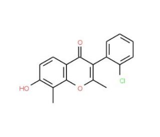 3-(2-chlorophenyl)-7-hydroxy-2,8-dimethyl-4H-chromen-4-one - chemical structure image
