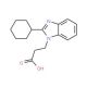 3-(2-Cyclohexyl-benzoimidazol-1-yl)-propionic acid - chemical structure image
