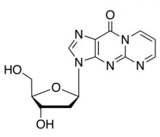 3-(2-Deoxy-&beta;-D-erythro-pentofuranosyl)pyrimido[1,2-a]purin-10(3H)-one - chemical structure image