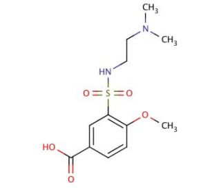 3-(2-Dimethylamino-ethylsulfamoyl)-4-methoxy-benzoic acid - chemical structure image