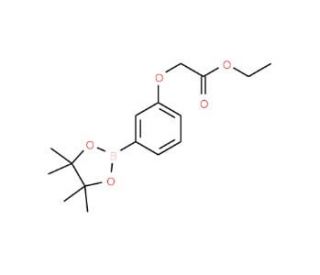 3-(2-Ethoxy-2-oxoethoxy)phenylboronic acid, pinacol ester (CAS 850411-07-3) - chemical structure image