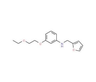 3-(2-Ethoxyethoxy)-N-(2-furylmethyl)aniline - chemical structure image