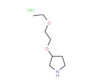 3-(2-Ethoxyethoxy)pyrrolidine hydrochloride - chemical structure image