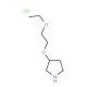 3-(2-Ethoxyethoxy)pyrrolidine hydrochloride - chemical structure image